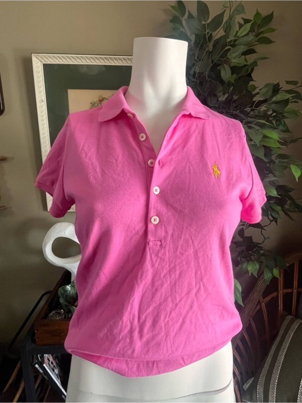 Ralph Lauren Sport Polo Top with Yellow Pony